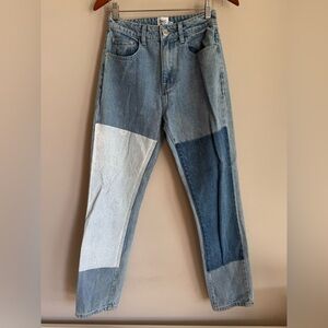 Princess Polly Cofield Mom Jean Patch Denim size 2